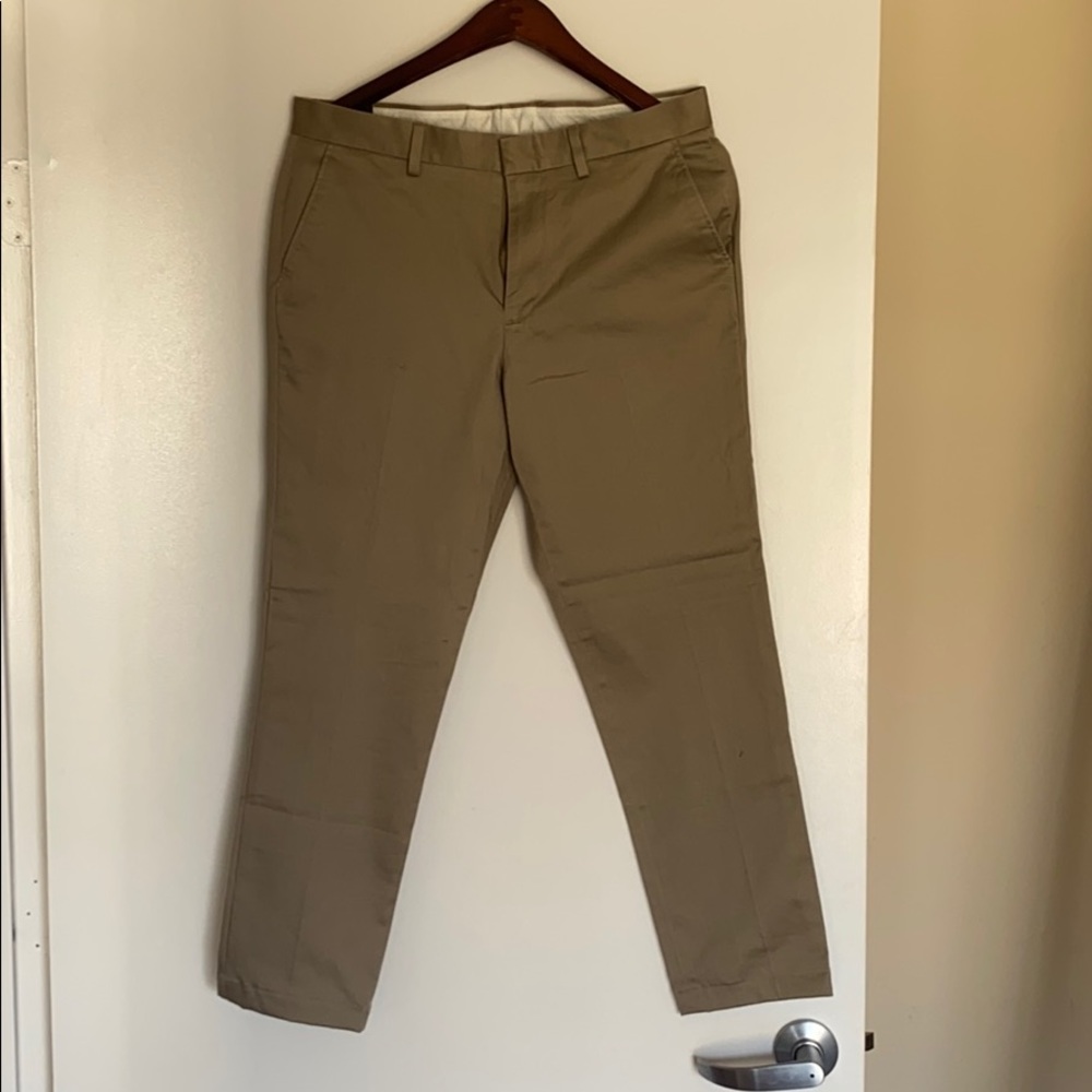 COPY - Ludlow slim stretch dark khaki suit/dress pants